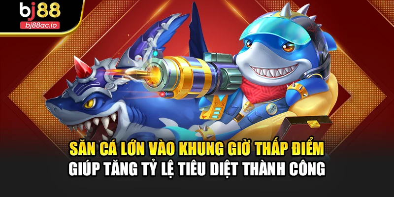 Săn cá lớn vào khung giờ thấp điểm giúp tăng tỷ lệ tiêu diệt thành công