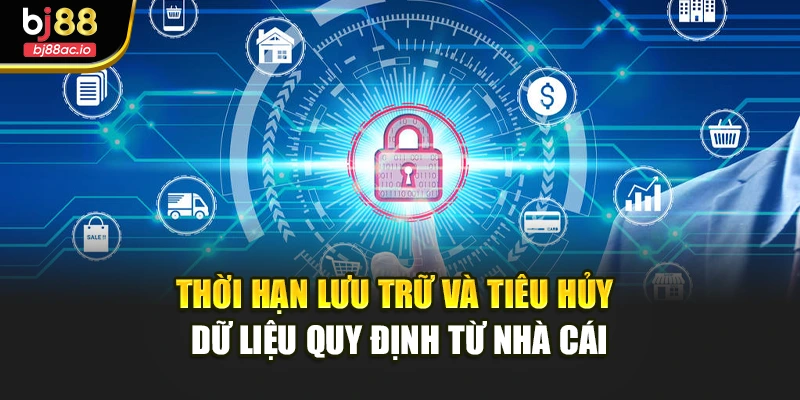 Thời hạn lưu trữ và tiêu hủy dữ liệu quy định từ nhà cái
